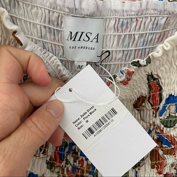 Misa Zadie Floral Mini Dress M - Picture 5 of 10